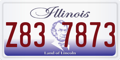 IL license plate Z837873