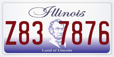 IL license plate Z837876
