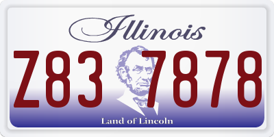 IL license plate Z837878