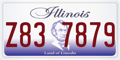 IL license plate Z837879
