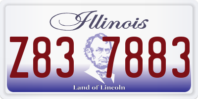 IL license plate Z837883