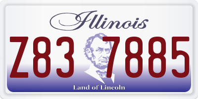 IL license plate Z837885