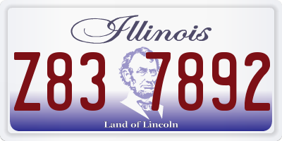 IL license plate Z837892