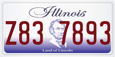 IL license plate Z837893