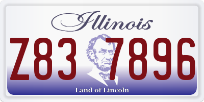 IL license plate Z837896