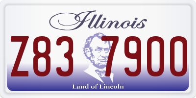 IL license plate Z837900