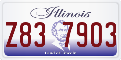 IL license plate Z837903