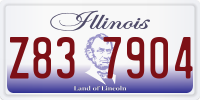 IL license plate Z837904