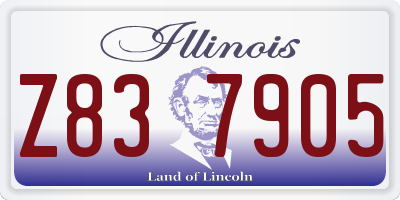 IL license plate Z837905