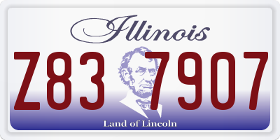 IL license plate Z837907