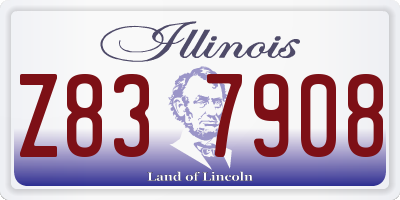 IL license plate Z837908