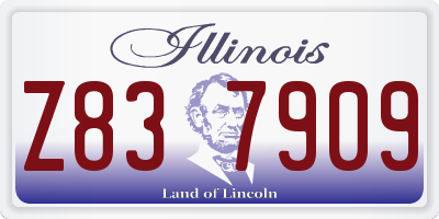 IL license plate Z837909