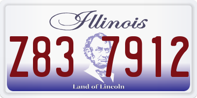 IL license plate Z837912
