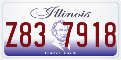 IL license plate Z837918
