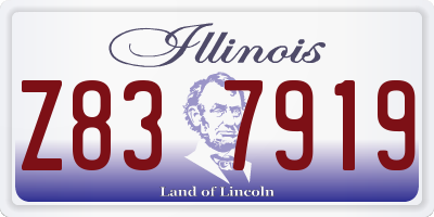 IL license plate Z837919