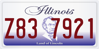 IL license plate Z837921