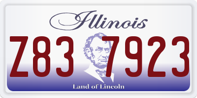 IL license plate Z837923