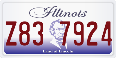 IL license plate Z837924
