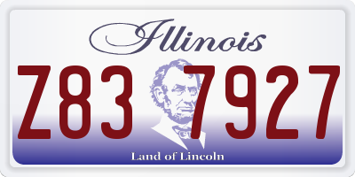 IL license plate Z837927