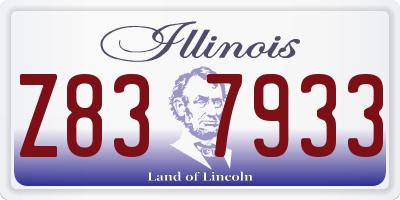 IL license plate Z837933