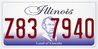 IL license plate Z837940