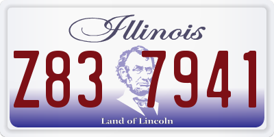 IL license plate Z837941