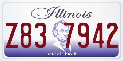 IL license plate Z837942