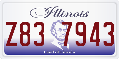 IL license plate Z837943