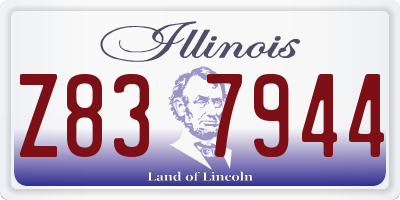 IL license plate Z837944
