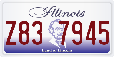 IL license plate Z837945