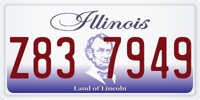 IL license plate Z837949