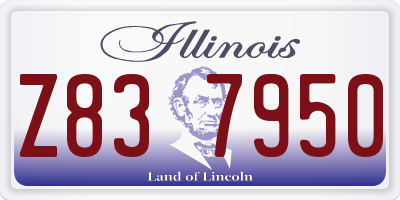 IL license plate Z837950