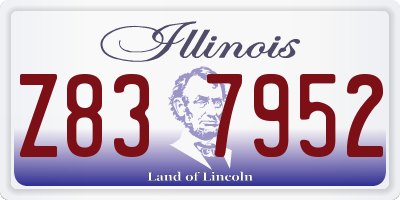 IL license plate Z837952