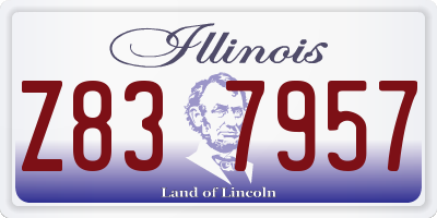 IL license plate Z837957