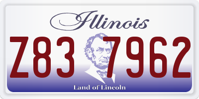 IL license plate Z837962