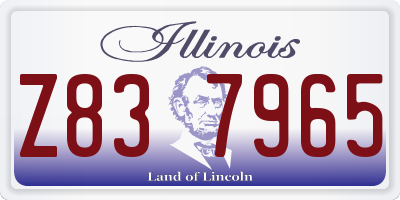 IL license plate Z837965