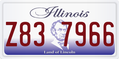 IL license plate Z837966