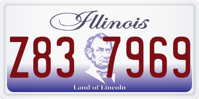 IL license plate Z837969