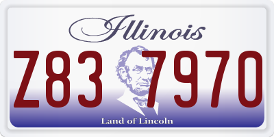 IL license plate Z837970