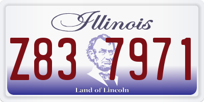 IL license plate Z837971