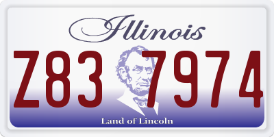 IL license plate Z837974
