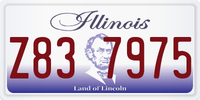 IL license plate Z837975