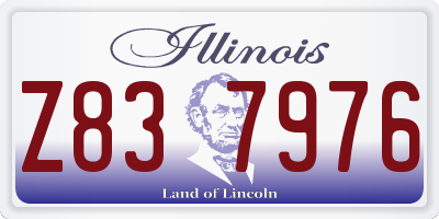 IL license plate Z837976