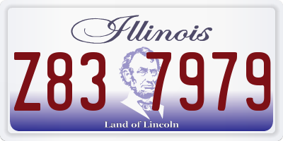 IL license plate Z837979