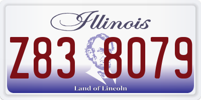 IL license plate Z838079