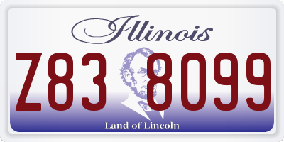 IL license plate Z838099