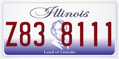 IL license plate Z838111