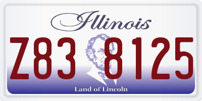 IL license plate Z838125