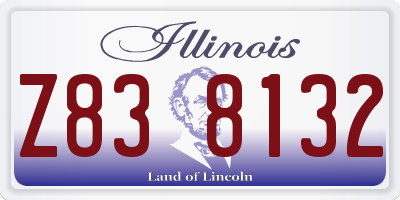 IL license plate Z838132