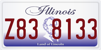 IL license plate Z838133